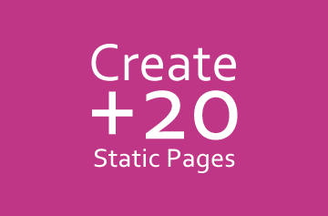 Create More Than 20 Static Pages in Blogger